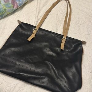 Black leather Arcadia bag. Euc